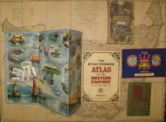 W Faden's folding Map of Suffolk, 1787, slipcase; Bennet's Map & Guide to the Thames; C.W.S.