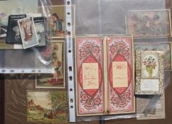 [CHROMOLITHOGRAPHY, etc.] a q. of cards, French chocolate cards, & small q. of cigarette cards.