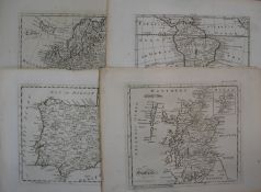 [MAPS] 7 Black and white maps: S. America, Spain & Portugal, Europe, Scandinavia, Africa and