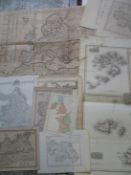 [MAPS] 14 assorted maps of the British Isles, some a/f (14)