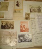 PHOTOGRAPHS, ephemera, etc., small q.