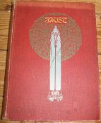 POGANY (Willy) illustrator: Faust, 4to, 30 col. plates, tissue guards, red cloth (uneven fading),
