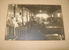 [MILITARY] fine mounted photograph, b/w, of an early 20th c. British military field censorship