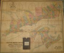 [MAP - CANADA] Stanford's folding map of Canada / British North America, in slip case, 110 x 130