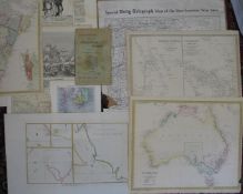 [MAPS] 4 maps relating to Australia/NZ (3 are SDUK, of which 2 hand-col'd, 35 x 41 cms, some