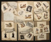 Charles Frederick De Brocktorff (1775-1850) A collection of sixteen early 19th century hand coloured