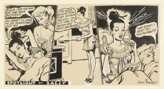 Arthur Ferrier (1891-1973) British, Dizzie, Did You Put Out The Milk Bottles , a spotlight on