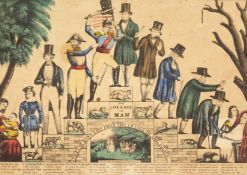 'STAGES OF MANS LIFE FROM THE CRADLE TO THE GRAVE', print, 9