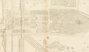 H Hulsbergh Plan of the Gardens, Plantations etc of Long Leate in Wiltshire , copper plate