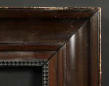 A Dutch style dark wood frame with ripple moulding, rebate size 20.5 x 24.5 , 52cm x 62cm.