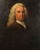 Attributed to Joseph Highmore (1692-1780), A half-length portrait of Earl Harcourt, oil on canvas,