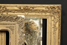A group of three 19th century gilt composition frames, rebate sizes 12 x 16 , 30.5cm x 41cm, 12 x 18