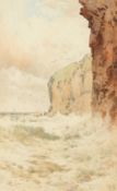 Arthur Suker (1857 1902) British. A Coastal Landscape, Watercolour, Signed with Monogram, 9.5