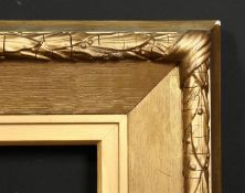 A 19th century composition and gilded oak frame, rebate size, 16 x 10 , 40.5cm x 15.5cm.