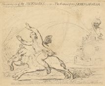 James Gillray, Published by Hannah Humphrey, The Coming-On Of The Monsoons , Engraving, 9 x 11 ,