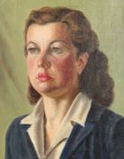 A portrait of a lady, oil on board, 20 x 16 .