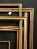 A group of eight moulded and composition frames of various designs, sizes from 21.5 x 29.5 to 10 x