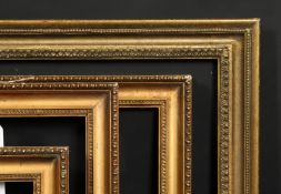 A pair early 20th century gilt composition frames, rebate size each 11.75 x 21.5 , 30cm x 55cm,