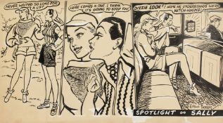 Arthur Ferrier (1891-1973) British, Never Waited So Long For A Lift , a spotlight on Sally