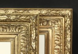 A pair of early 20th century gilt composition frames, rebate size 5.5 x 7.5 , 14cm x 19cm, would fit