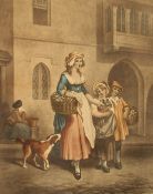 A group of three prints After Francis Wheatley, Cries of London , each 13.5 x 10.75 .