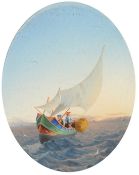 Attributed to N. Crescimano (1845-1909), A pair of night and day views of a traditional Maltese