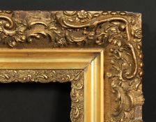 A 19th century continental gilt composition frame, rebate size 21.5 x 25.5 , 55cm x 65cm.