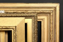A group of three 19th century gilt composition frames, rebate size 11.5 x 18 , 29.5cm x 46cm, 7 x 20
