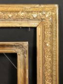 Two 19th century gilt composition frames, rebate sizes 23.75 x 32 , 60cm x 81cm, and 21 x 35 ,