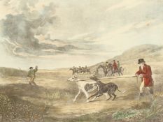 Charles Turner after Richard Jones, A set of four Hare Coursing scenes, lithographs, 12 x 16 , (4).