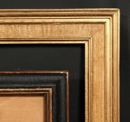 An early 20th century moulded and oak frame, rebate size 24 x 16 , 61cm x 40.5cm, along with an