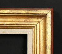 An early 20th century moulded frame with linen slip, rebate size 13 x 16 , 33cm x 41cm.