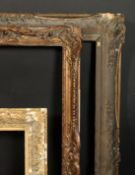 A group of three 19th century frames, rebate sizes 20 x 24 , 51cm x 61cm, 30 x 38 , 76cm x 97cm, and