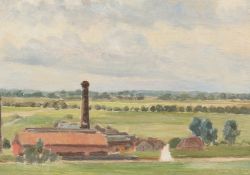 Robert Morson-Hughes (British), A pair of country landscapes, oil on panel, signed in pencil