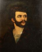 18th/19th century Scottish school, a portrait of Rob Roy, oil on canvas, 30 x 25 .