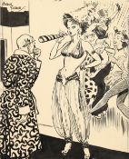 Arthur Ferrier (1891-1973) British, Oh You re Not Annoying Me , a spotlight on Sally cartoon, ink
