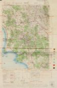 A collection of second world war ordinance maps and other similar including maps of Europe,