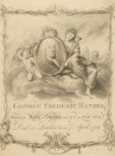 'GEORGE FREDERIC HANDEL', A print celebrating his life, print, 14