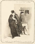 A set of four Daumier prints, Les Gens De Justice , portraiture of gentleman in legal garments,