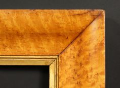 A fine quality Bird s eye maple frame, rebate size 30 x 25 , 76cm x 65cm.