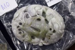 A Chinese jadeite carving.