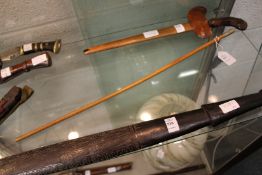 A Devonshire Regiment swagger stick.
