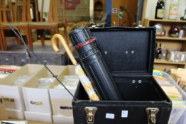 A storage box, an umbrella etc.