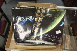 A collection film related black and white photographs, three charity programmes etc.