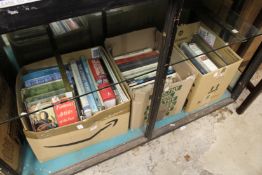 Three boxes of art reference and other books.