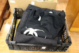 Damien Hirst, a tee shirt, overalls and miscellaneous ephemera.