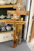 Two Russian Orthodox crucifixes and a similar part panel.