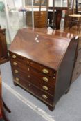 A George III mahogany bureau.