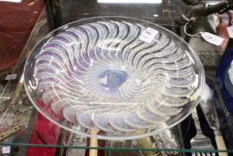 A Lalique circular glass bowl.