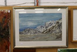 Mountainous Landscape signed.